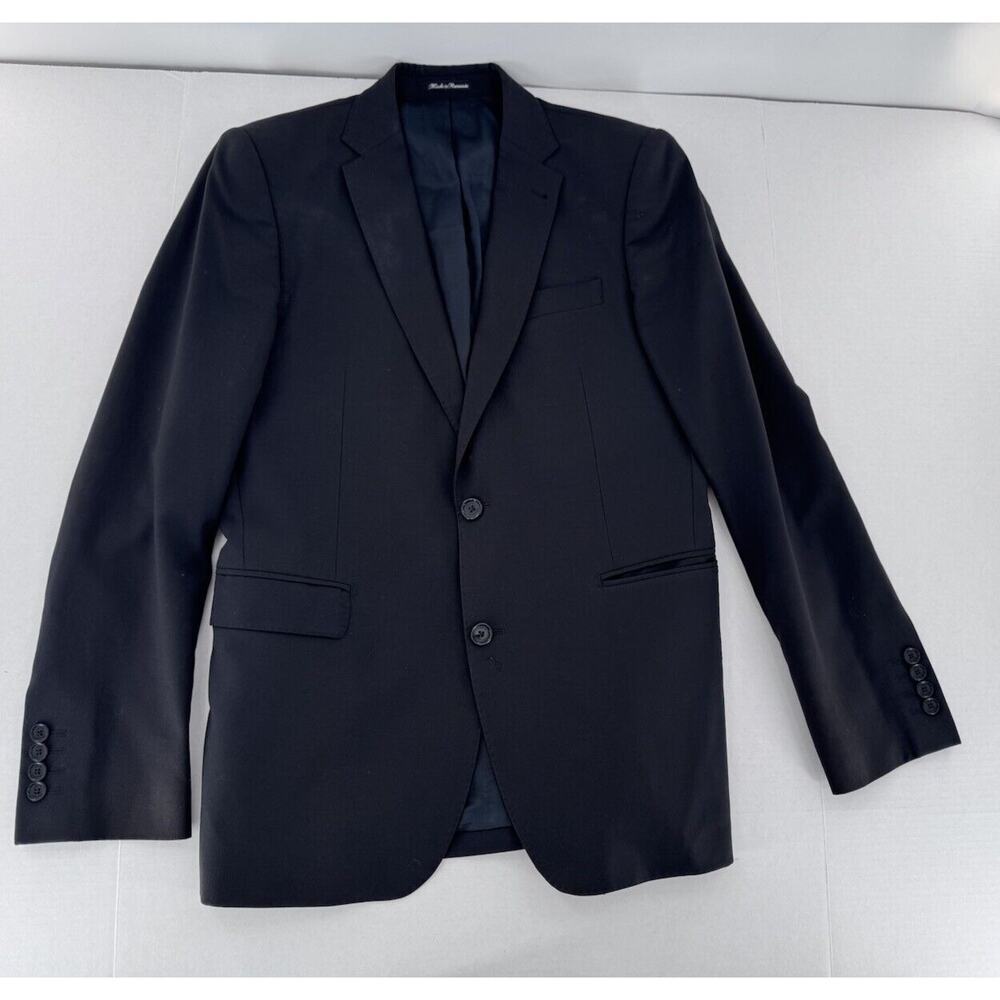 Louis Vuitton Uniforms Mens Suit Jacket Sz 48 Wool Stretch Black Blazer Sport